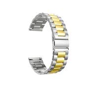 LOKLNEYK Bracelet de ceinture en métal adapté for Fitbit Versa 2 3 4 bandes bracelet de montre en acier adapté for Sense 2 Lite Correa(Silver gold,Versa 2 1or Lite)