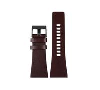LOKLNEYK Bracelet De Montre En Cuir Véritable For Hommes, For DIESEL DZ7406 DZ7408 DZ4280 DZ4343, 22mm 24mm 26mm 28mm 30mm 32mm 34mm Bracelet S(Brown black clasp,26mm)