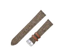 LOKLNEYK Bracelet De Montre En Cuir Véritable, Vintage, À Dégagement Rapide, 18mm, 20mm, 22mm, For Hommes Et Femmes, Tissage 100% Laine(Khaki,22mm)