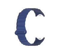 LOKLNEYK Bracelet De Montre En Silicone Adapté For Xiaomi Mi Band 8, Remplacement De Sport, Bracelet Double Couleur(Dark blue blue)