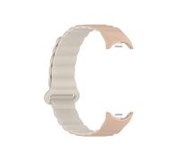 LOKLNEYK Bracelet De Montre En Silicone Adapté For Xiaomi Mi Band 8, Remplacement De Sport, Bracelet Double Couleur(Milk tea white)