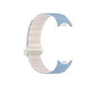 LOKLNEYK Bracelet De Montre En Silicone Adapté For Xiaomi Mi Band 8, Remplacement De Sport, Bracelet Double Couleur(Blue starlight)