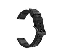 LOKLNEYK Bracelet de sport tissé en Nylon, adapté à for Samsung Galaxy Watch 6/5/4 /Active 2 44mm 40mm/SM-R820 R830/Gear S2(Black,For Watch 42mm)