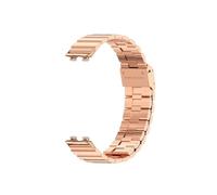 LOKLNEYK Bracelet En Acier Inoxydable For Huawei Band 8, Bracelet De Montre En Métal, Boucle Adaptée Au Remplacement De For Huawei Band 8(Rose Gold)