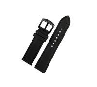 LOKLNEYK Bracelet en cuir et nylon compatible avec les bracelets en toile for TAG Heuer F1 Series/Rossini 519955(Black black-black,20mm)