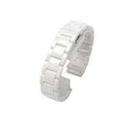 LOKLNEYK Bracelet étanche en céramique 14 15 16 17 18 19 20 21 22 mm(White,20mm)