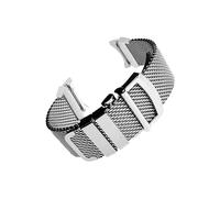 LOKLNEYK Bracelet Milanais Adapté For Samsung Galaxy Watch 6 Classic 47mm 43mm, Adapté For Samsung Watch 5 4 6 40mm 44mm Pro, Bracelet En Acier Inoxydable(Silver-Quick Release,Galaxy 5 40mm 44mm)