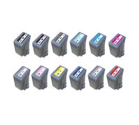 LOKLNEYK Cartouche d'encre Saya PFI 1000 Compatible avec l'imprimante Imageprograf Pro 1000, Ensemble de 12 Couleurs