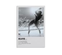 LOKLNEYK Elvis Poster d'art mural moderne - Impression minimaliste pour salon, chambre à coucher et bureau - Une décoration simple mais frappante pour les maisons modernes, 40 x 60 cm, style sans