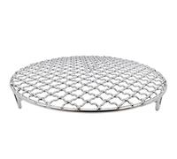 LOKLNEYK Feuille de Gril Four en Fil d'acier Inoxydable 201, grilles Rondes Acier for Refroidir la Cuisson à Vapeur(240mm)