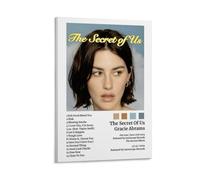 LOKLNEYK Gracie Abrams The Secret Of Us Poster mural moderne minimaliste pour salon, chambre à coucher, bureau, une décoration simple mais frappante pour les maisons modernes, 50 x 75 cm, style cadre