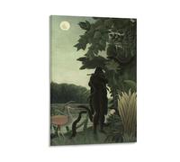 LOKLNEYK Henri Rousseau Poster d'art mural moderne - Impression minimaliste pour salon, chambre à coucher et bureau - Une décoration simple mais frappante pour les maisons modernes - 20 x 30 cm