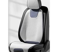 LOKLNEYK Housse De Siège Voiture en Soie Glacée Summer Cool Coussin Refroidissement Universel Anti-Transpiration Coussin Siège Voiture(1 Seat Blue)