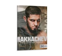 LOKLNEYK Islam Makhachev Poster mural moderne minimaliste pour salon, chambre à coucher, bureau, une décoration simple mais frappante pour les maisons modernes, 60 x 90 cm, style cadre