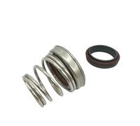 LOKLNEYK Joints de Pompe, Joint d'arbre mécanique SiC FKM 155-10 11 12 13 14 15 16 17 18 19-45 mm avec Ressort hélicoïdal Simple for Pompe à Eau de Circulation(24mm)