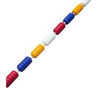 LOKLNEYK Kit de séparation couloirs Piscine, Corde sécurité Professionnelle avec Dispositif Flottant, for Plage/Parc Aquatique, Section Flottante(9cm,24/78.74FT)