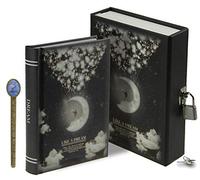 LOKLNEYK Like a Dream Moonlight Pattern Sketch Writing Verrouillable 288 pages DaiJournal Journal secret avec étui de rangement A6 Couleur envoyée au hasard