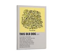 LOKLNEYK Mac DeMarco Poster mural moderne avec inscription « This Old Dog » - Impression minimaliste pour salon, chambre à coucher et bureau - Une décoration simple mais frappante pour les maisons