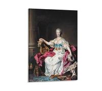 LOKLNEYK Madame Du Barry Poster mural moderne - Impression minimaliste pour salon, chambre à coucher et bureau - Une décoration simple mais frappante pour les maisons modernes - 60 x 90 cm style cadre
