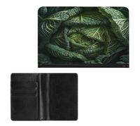 LOKLNEYK Portefeuille de passeport extra large en forme de chou pour passeport de voyage, accessoires indispensables