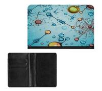 LOKLNEYK Portefeuille pour passeport abstraction biologie chimie étui de passeport de voyage pour voyage accessoires indispensables