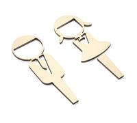 LOKLNEYK Signalisation pour Toilettes, Panneau de Porte Toilettes, Panneau Salle Bain for Hommes et Femmes, décoration, for vestiaires Salon d'affaires dans Les lieux publics Bureaux(Gold)