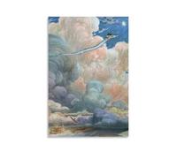 LOKLNEYK Spirited Away Poster mural moderne minimaliste pour salon, chambre à coucher, bureau, une décoration simple mais frappante pour les maisons modernes, 40 x 60 cm, sans cadre