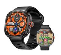 LOKMAT Montre intelligente Android avec carte SIM 4G, grand écran AMOLED de 2,16 pouces 3 Go + 32 Go Smartwatch pour hommes et femmes avec caméra pivotante, WiFi, GPS, 1150 mAh (Noir)
