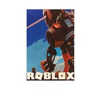 LOKODO Poster sur toile représentant un jeu Roblox - Décoration murale - Pour salon, chambre à coucher - 30 x 45 cm - Sans cadre :