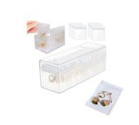LOKORI Acrylic Jewelry Box Organizer with 20 Portable Anti Tarnish Jewelry Bags, Travel Jewelry Organizers and Storage, Clear Jewelry Organizer Holder, for Rings, Earrings, Necklaces(1Set)