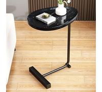 LoKori Table Basse en Forme de C, Petite Table D'appoint de Style Moderne pour Le Salon, Table de Chevet Simple, Table D'appoint pour Chambre à Coucher, Maison, Bureau, Petit Espace,C