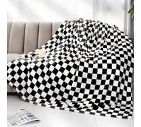 LOKOZ Couverture Chaude Douce et Confortable en Polaire à Carreaux pour canapé