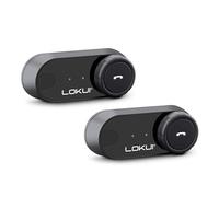 Lokui K30 Dual Interphone Bluetooth pour Moto C1547.01, Intercom Anti-Bruit, Communication Passager-Pilote, Portée 800m, Radio FM, Autonomie 10 Heures, 2 Intercoms
