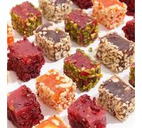 Lokum - Deluxe - Mixed Turkish Delight - 500Gr - Gift Cardboard Box