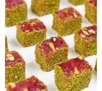 Lokum - Grenade à revêtement en poudre Pistachio Pistachio Turkish Delight - 500Gr - Coffret Carte Cadeau