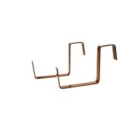 LOKUS Lot de 2 supports pour jardinière de balcon - En terre cuite
