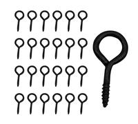 lokxmve 50 Pièces Piton à Visser Crochet a Visser,Acier au Carbone Auto Anneau Vis Taraudage,30 mm Petite Vis à œil Crochets Vis à œillet,Autotaraudeuse Vis Anneau pour Suspension,bijoux de Bricolage