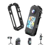 Lokyoo Cage en plastique pour appareil photo Insta360 X4 Air, cadre de protection à dégagement rapide avec supports de griffe intégrés et filetages de 6,35 mm, accès complet à l'interface