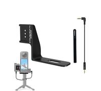 Lokyoyo Adaptateur de montage en aluminium pour appareil photo Insta.360 X5 et DJI Mic 2/DJI Mic Mini/Rode sans fil Accessoire de support d'extension (pour Mic Mini)
