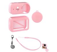 Lokyoyo Coque de protection en silicone compatible avec DJI Osmo Nano - Kit de protection complète avec bouchon d'objectif et cordon anti-perte (rose)