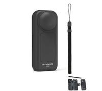 Lokyoyo Coque de protection pour Insta.360 X5/X4, étui de protection léger pour objectif et protection d'écran pour Insta.360 X5, accessoires de voyage, base ouverte, avec dragonne