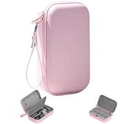 Lokyoyo Étui de transport compatible avec DJI Osmo Pocket 4/Pocket 3, sac de rangement en cuir synthétique avec dragonne et 4 emplacements de rangement pour filtres d'objectif pour Pocket 4