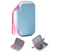 Lokyoyo Étui de transport compatible avec DJI Osmo Pocket 4/Pocket 3, sac de rangement en cuir synthétique avec dragonne et 4 emplacements de rangement pour filtres d'objectif pour Pocket 4