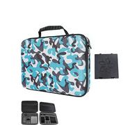 Lokyoyo Étui de transport portable pour DJI Osmo 360 Adventure Combo, étui de rangement étanche pour appareil photo DJI Osmo 360, perche à selfie, 3 batteries et autres accessoires, bleu, Mallette de