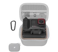 Lokyoyo Étui de transport pour Insta 360 Ace Pro 2 Xplorer Pro Grip, sac de rangement portable en EVA pour appareil photo, poignée et accessoires de photographie de rue, Gris-L, Étui de transport de