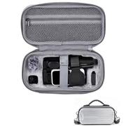 Lokyoyo Étui de transport pour Insta360 X6 Travel/Creator Bundle, gris | Coque rigide en polycarbonate, fermeture éclair étanche, bandoulière, convient pour perche à selfie pliable