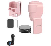 Lokyoyo Kit de prise de vue 3 en 1 pour voiture compatible avec DJI Osmo Pocket 4, support magnétique + base ventouse + protecteur d'écran pour vlogging et enregistrement de tableau de bord (rose)