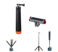 Lokyoyo Perche à selfie flottante 4 en 1 pour Insta 360 Go Ultra - Monopode portatif extensible étanche de 57 cm avec barre de flottabilité, accessoire pour appareil photo sous-marin (trépied + base