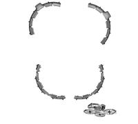 Lokyoyo Protection d'hélice pour drone DJI FLIP, protection pare-chocs anti-collision antichoc pour DJI Flip Fly et accessoires combinés (gris)