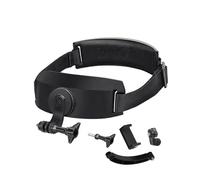 Lokyoyo Sangle de tête pour caméra d'action et téléphone, compatible avec DJI Action 5 Pro/4/3, Insta.360 Go 3/Go 3S/ X5/X4/X3 et Go.Pro, ensembles POV prend en charge les prises de vue verticales et